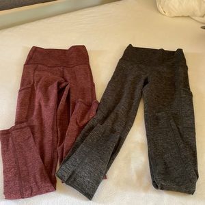 two pairs of aerie leggings both XXS sold for about $45 each